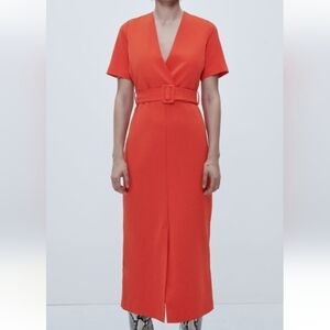 ZARA Belted Sheath dress